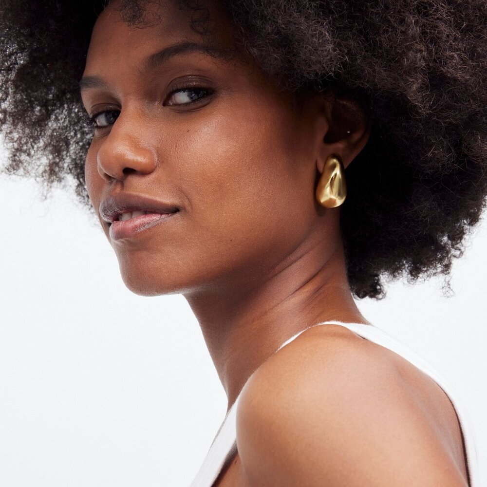 [NWT] Madewell Sculptural Droplet Earrings - Picture 2 of 2